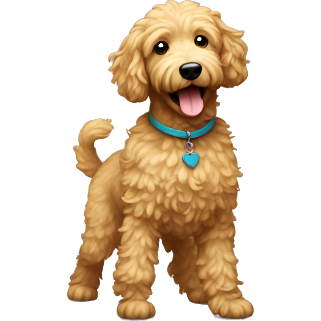 Dancing golden doodle emoji