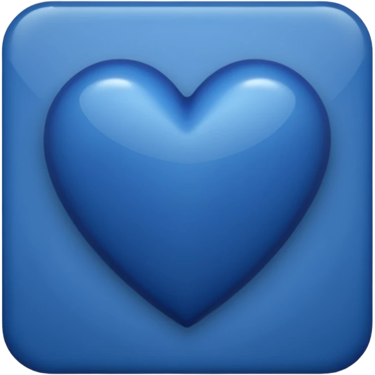 Navy blue heart emoji