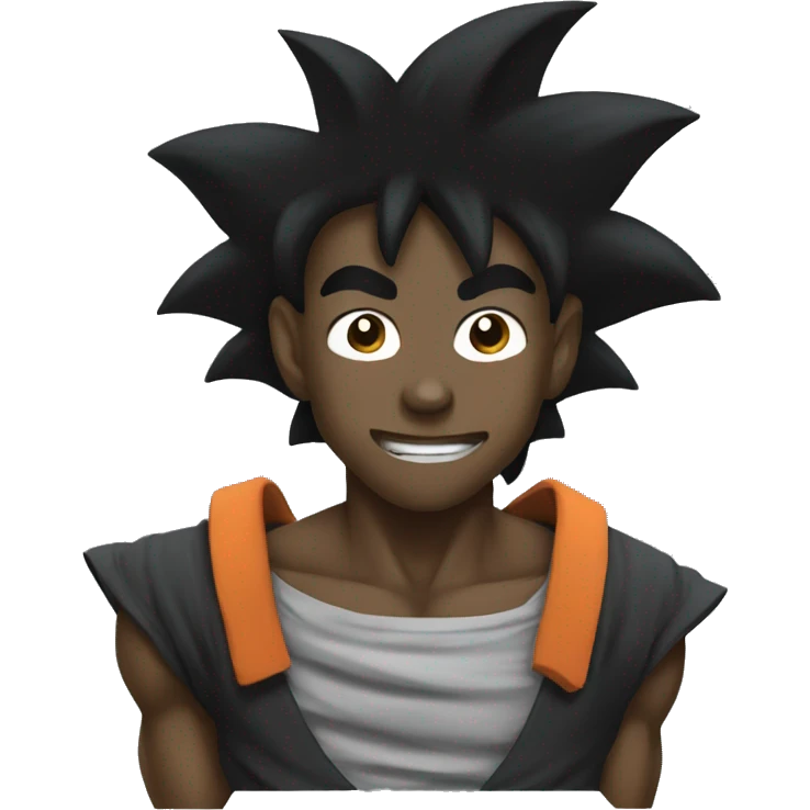 Black goku emoji