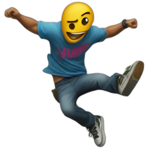 Graffiti 'RJUMP' emoji