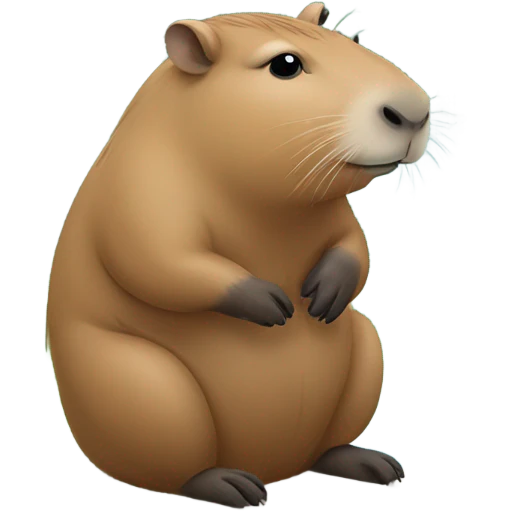 Good morning capybara emoji