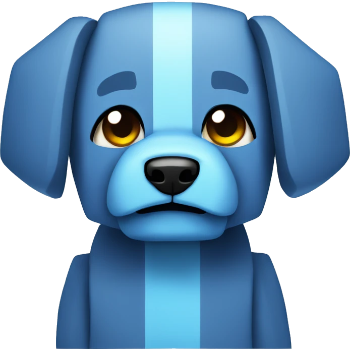 Minecraft avatar. Blue Puppy. emoji