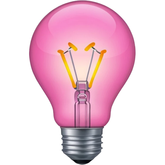 pink lightbulb emoji