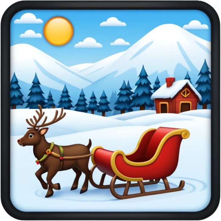 navidad trineo  emoji
