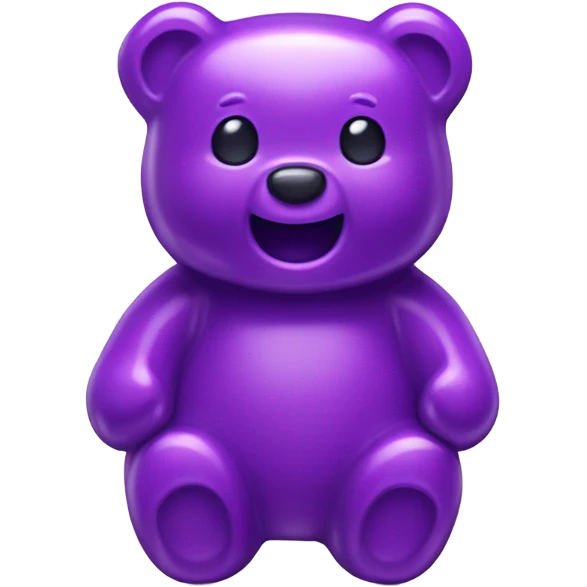 Purple gummy bear emoji