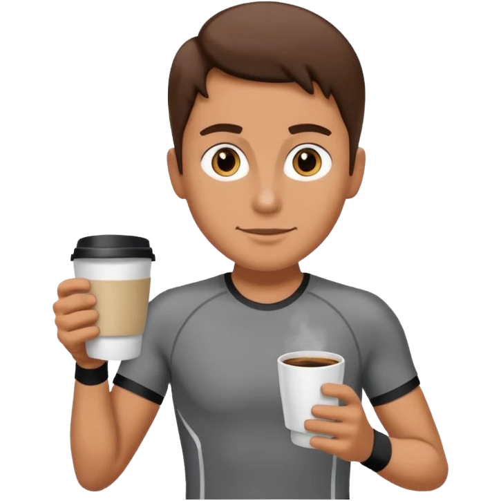 Morning Coffee Runner emoji