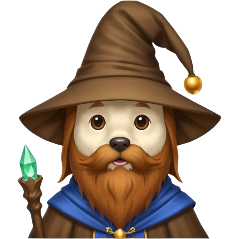 Dog wizard emoji