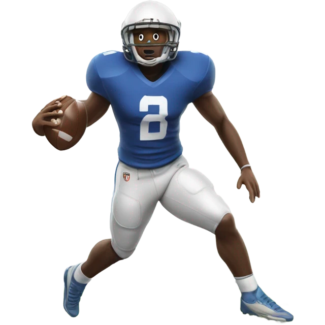 A football player fumbling  emoji