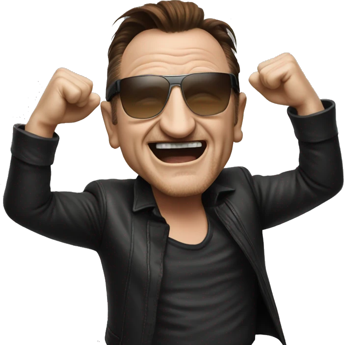 Bono dancing emoji