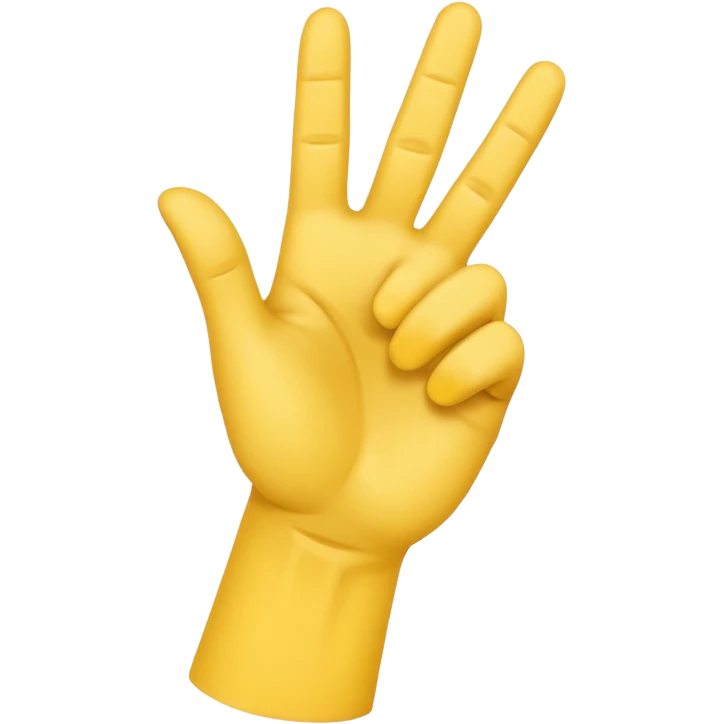 Make a YVL hand emoji doing the YVL hand signal emoji
