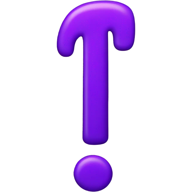 Purple exclamation mark emoji