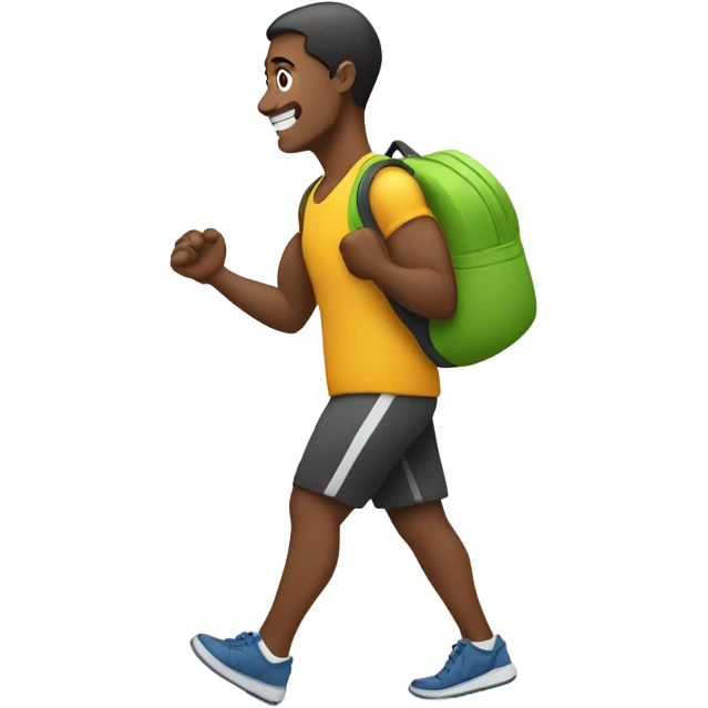 walking into gym emoji
