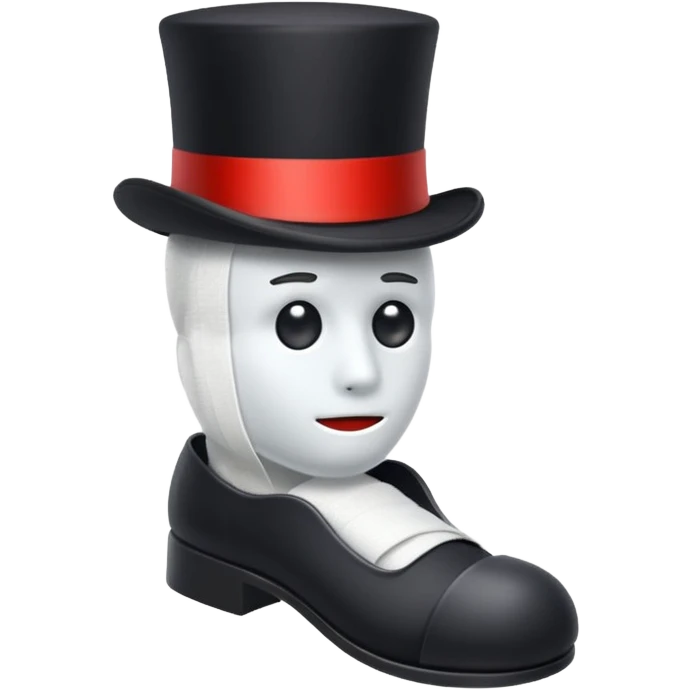 Broken toe with a top hat emoji
