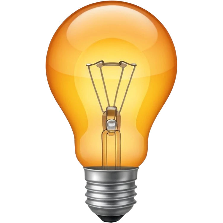 a light bulb being emoji