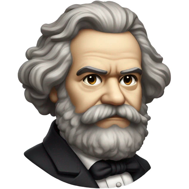 Karl Marx portrait emoji