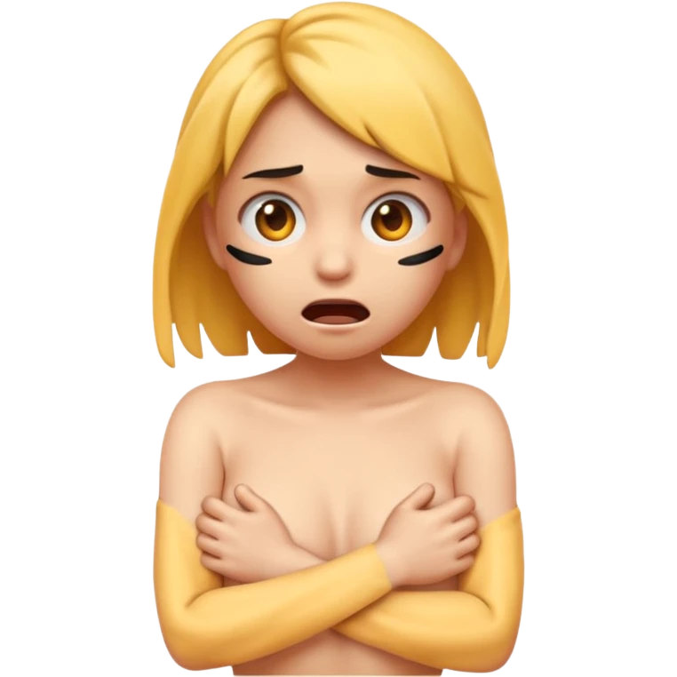Bdsm girl, emoji, tied up, naked, splayed out emoji
