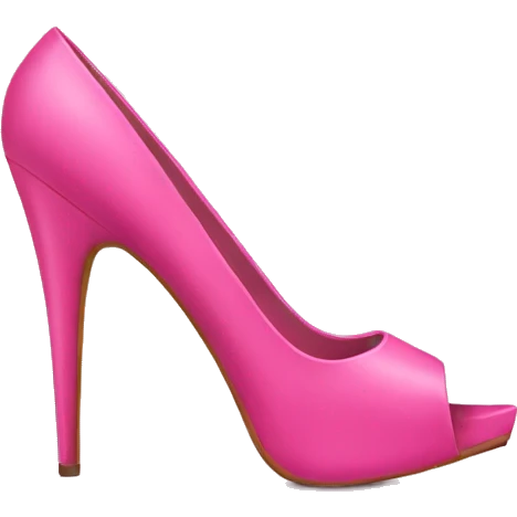 Pink high heels emoji