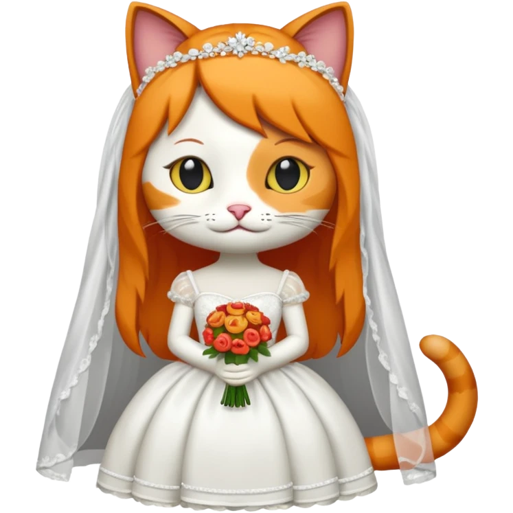 calico cat bride emoji