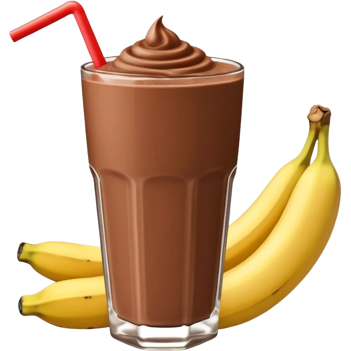 Chocolate banana smoothie  emoji