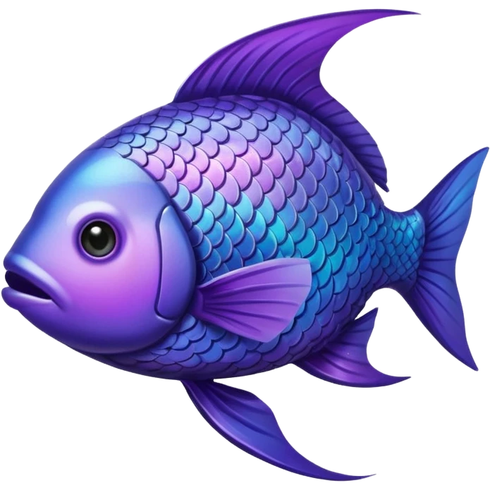 Purple fish emoji