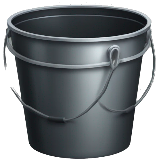 bucket of tar emoji