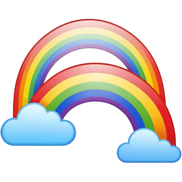 rainbow on the sky emoji