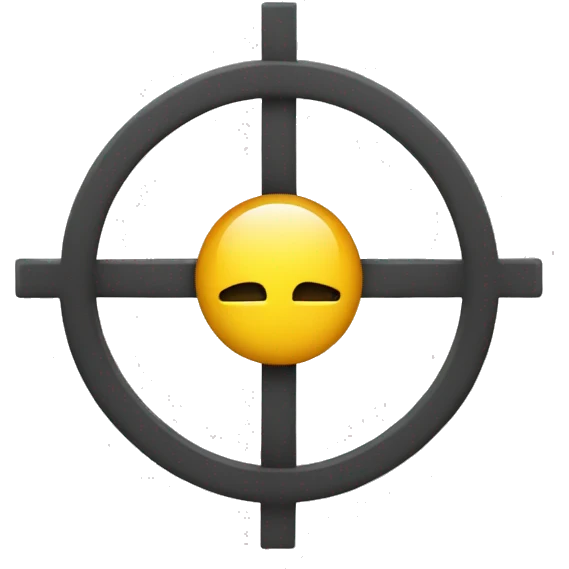 Crosshair clear background emoji