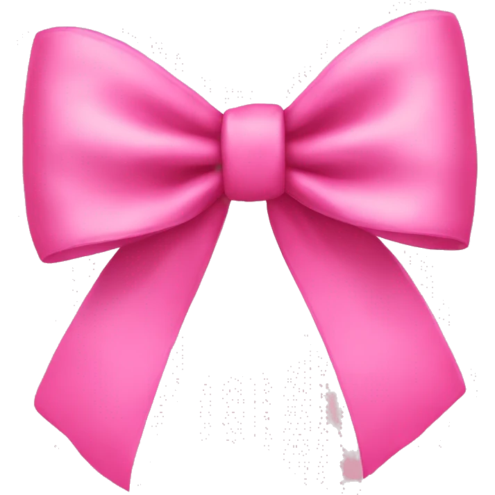 Pink bow emoji