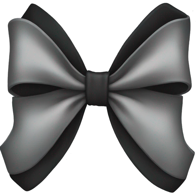 Black bow emoji