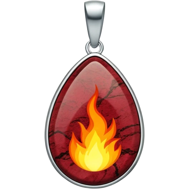 wine granite pendant with ancient fire and grounding strength emoji