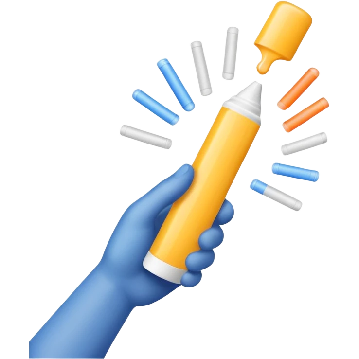 Throwing glue stick  emoji