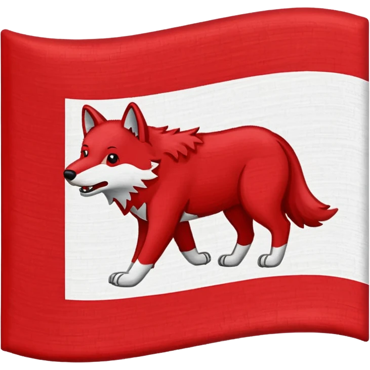 Flag that says #Wolf99 emoji