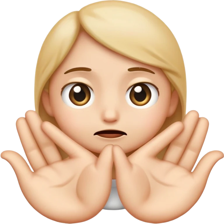 A cute, shy emoji with big, pleading eyes and small hands touching each other in a timid, nervous gesture, as if hesitantly asking for something or feeling bashful. emoji