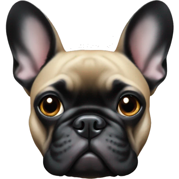 black french bulldog emoji