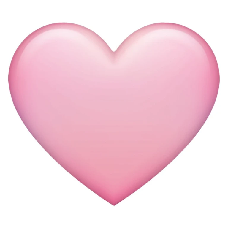 sakura heart with a pastel gradient emoji