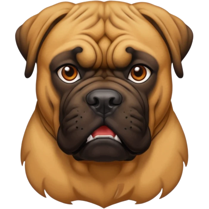 A bullmastiff as a legend emoji