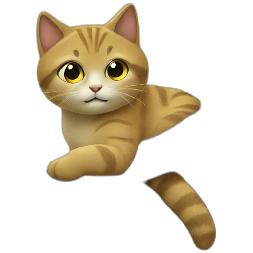 Chat sur un arbre emoji