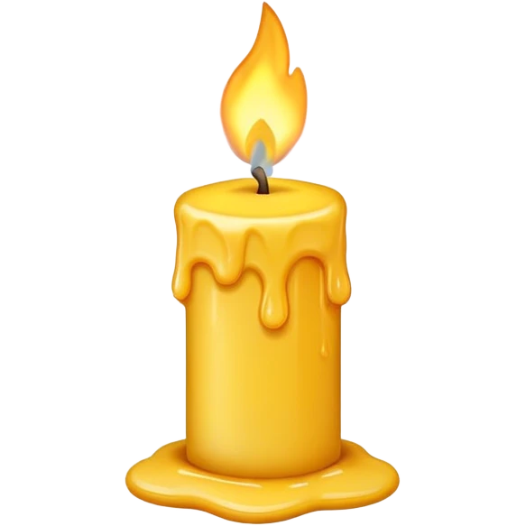 The thinking emoji, but it's a candle doing the thinking  emoji