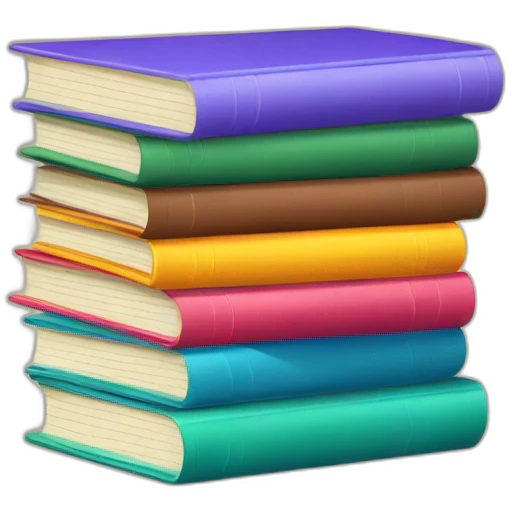 colorfull stack of book emoji