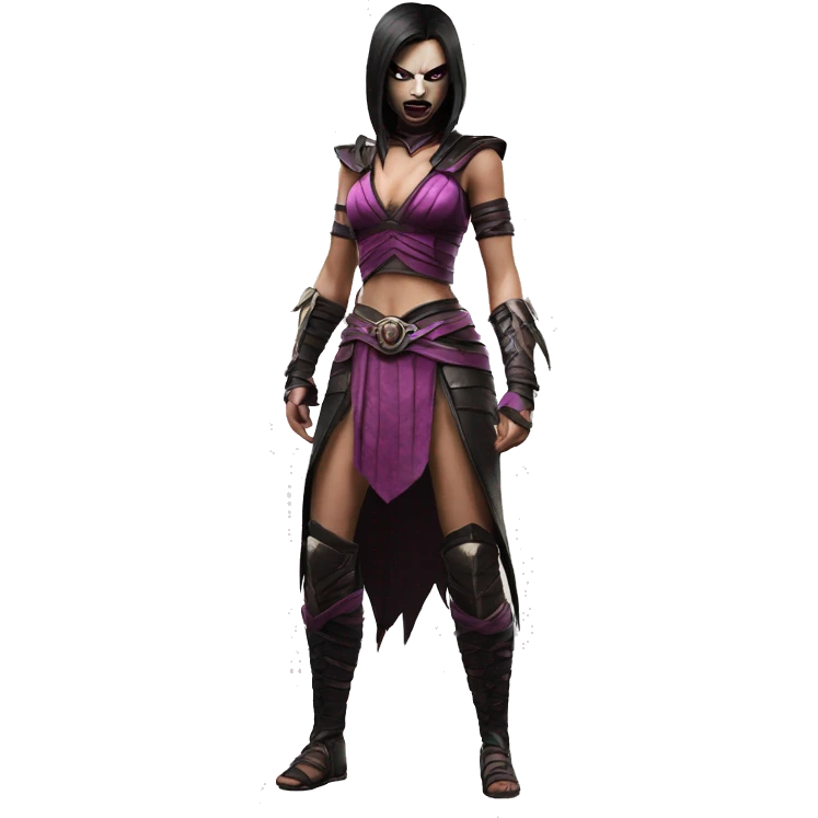 Scared Mileena Mortal Kombat X emoji