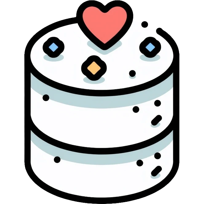 database storage with data symbols emoji