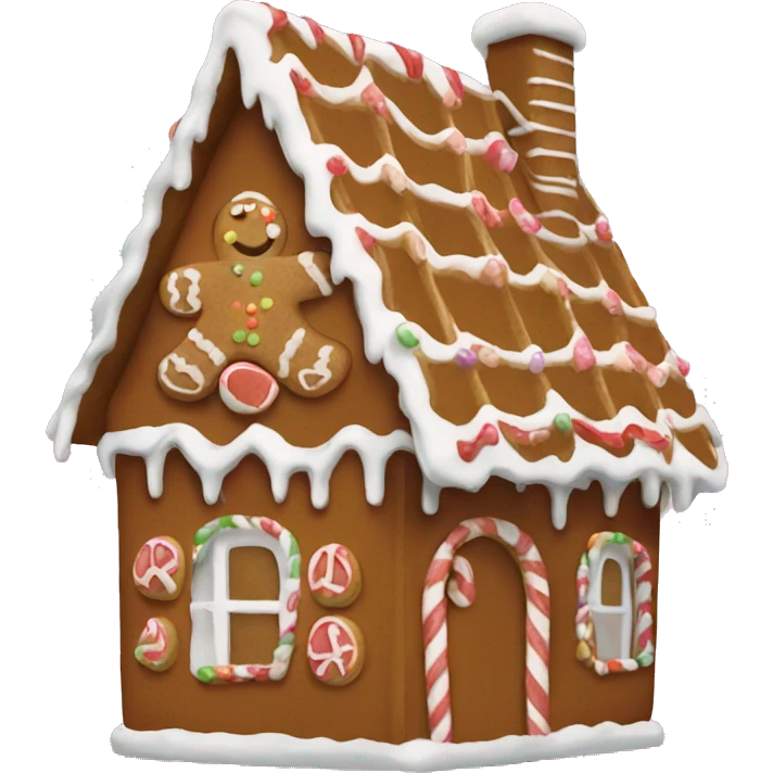 gingerbread house emoji
