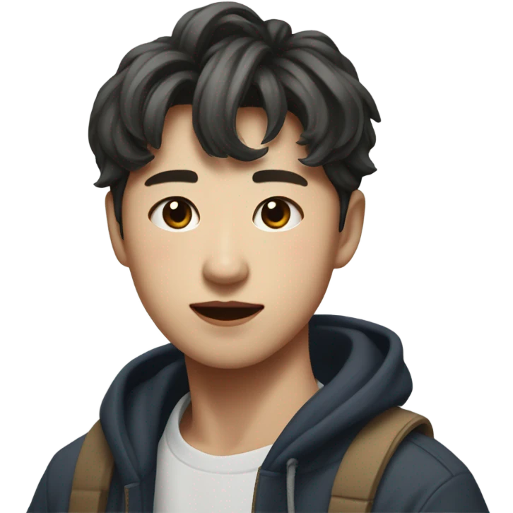 Jungwon (Enhypen) as a painter emoji
