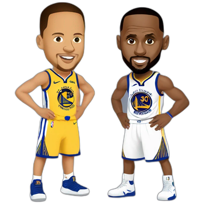 Steph Curry vs Lebron emoji