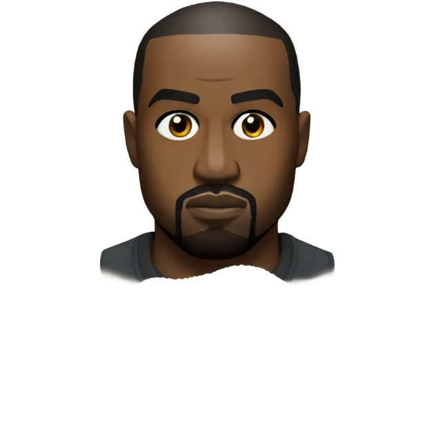 kanye west next to a pile of salt emoji