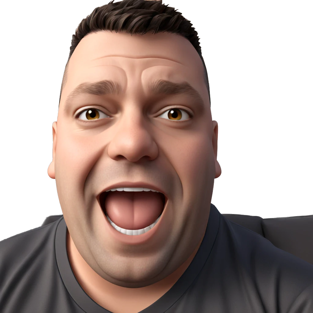 meme portrait of boy indoors emoji