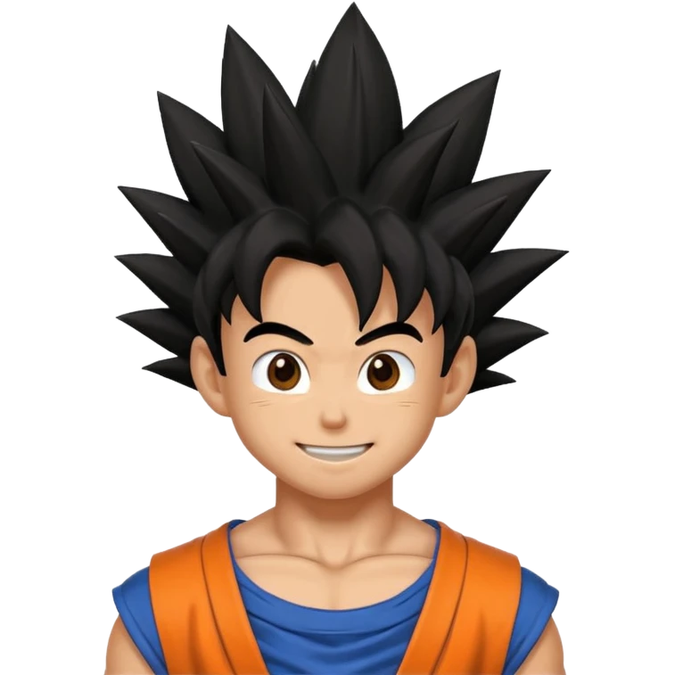 Goku qui rit emoji