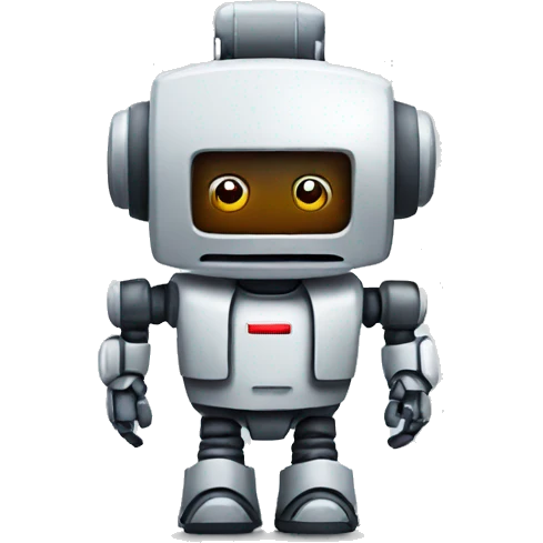 pixel robot as a recruiter emoji