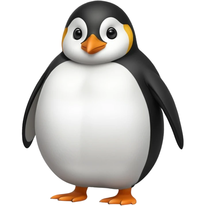 Fat penguin emoji