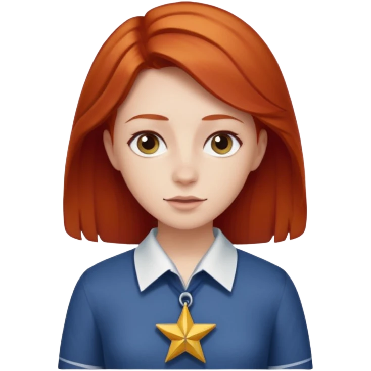 make a short person redhead with a Jewish star on the shirt emoji